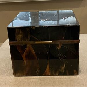 Elegant Black and Brown Decorative Box